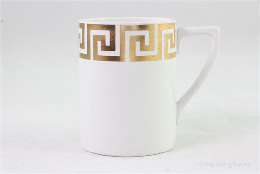 Portmeirion - Greek Key (White And Gold) - Coffee Can