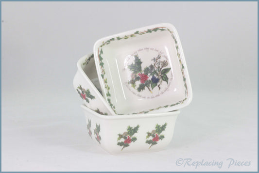 Portmeirion - The Holly & The Ivy - Set Of 3 Mini Dishes