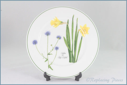 Portmeirion - Welsh Wild Flowers - Dinner Plate (Sheeps Bit Scabious & Tenby Daffodil)