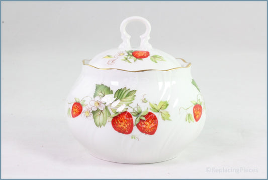 Queens - Virginia Strawberry - Lidded Sugar Bowl (Ringtons Backstamp)