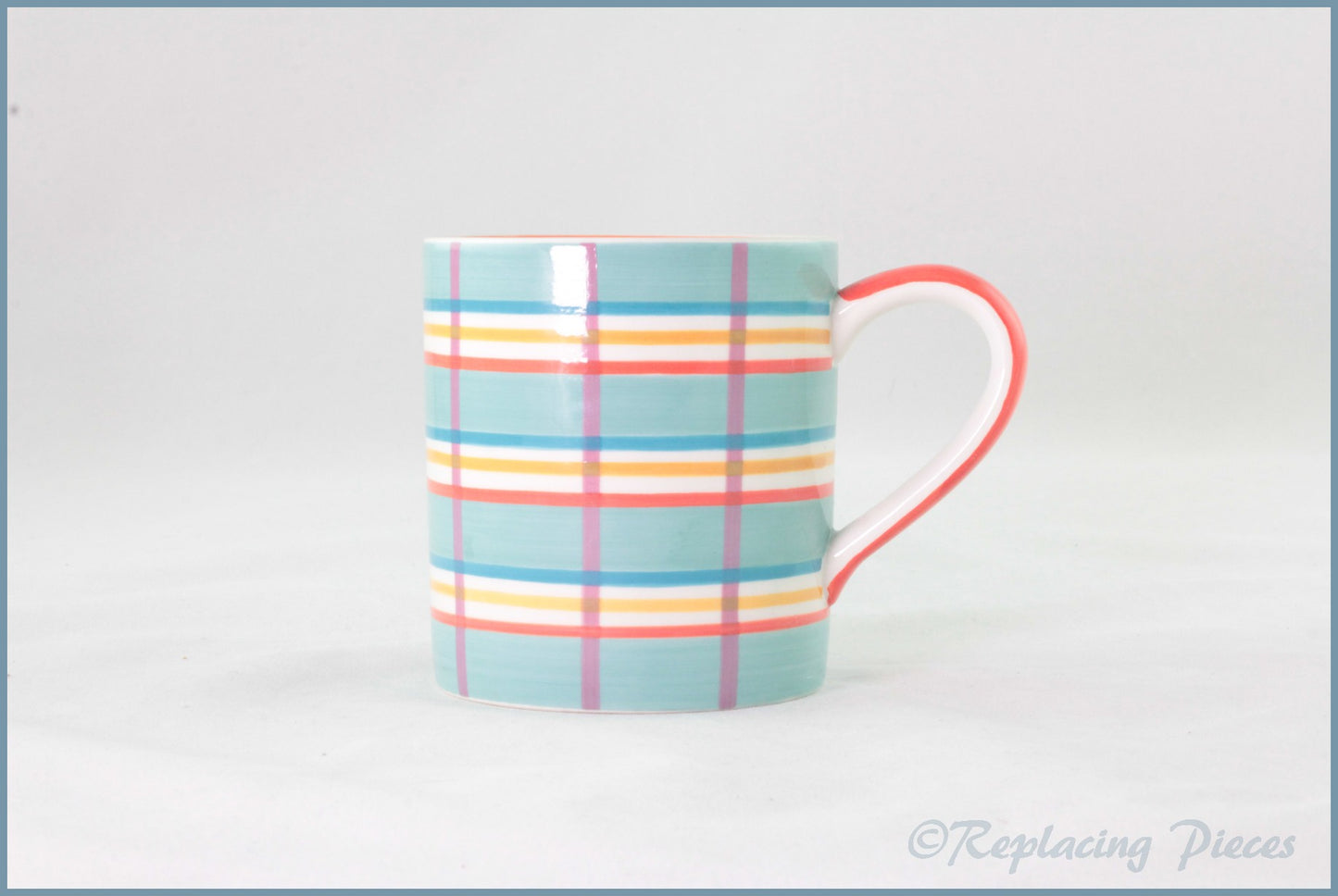 RPW116 - Whittards - Mug (Turquoise Plaid)