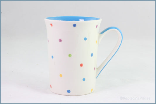 RPW163 - Whittards - Mug (Multi-Colour Spot - Blue Interior)