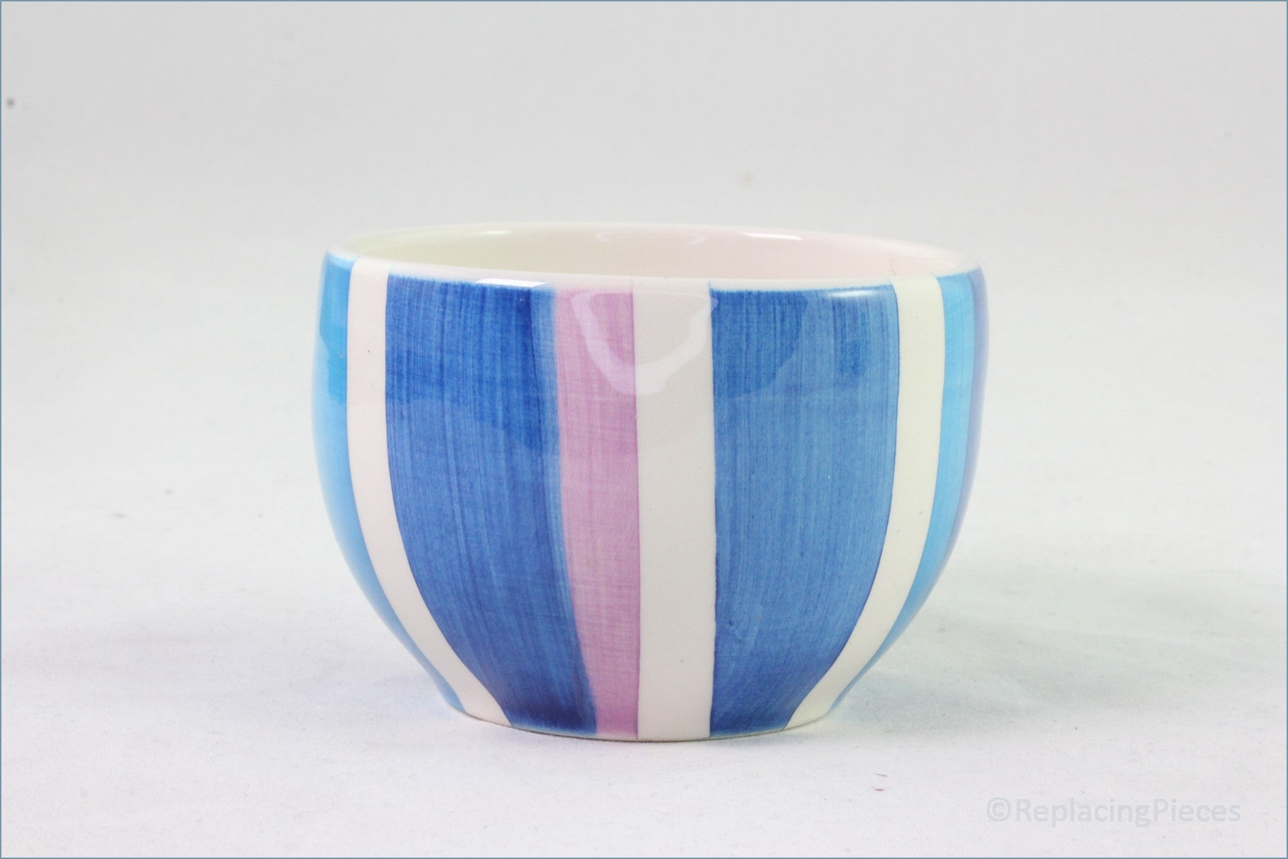 RPW173 - Whittards - Open Sugar Bowl (Blue & Lilac Stripes)