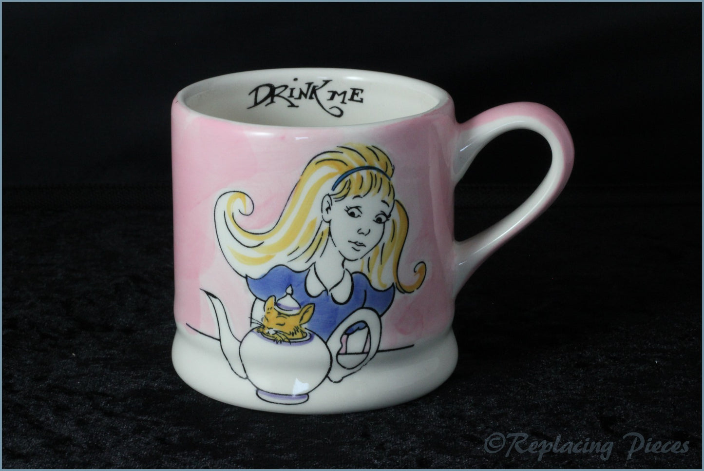 RPW32 - Whittards - Drink Me (Alice) - Pink Mug