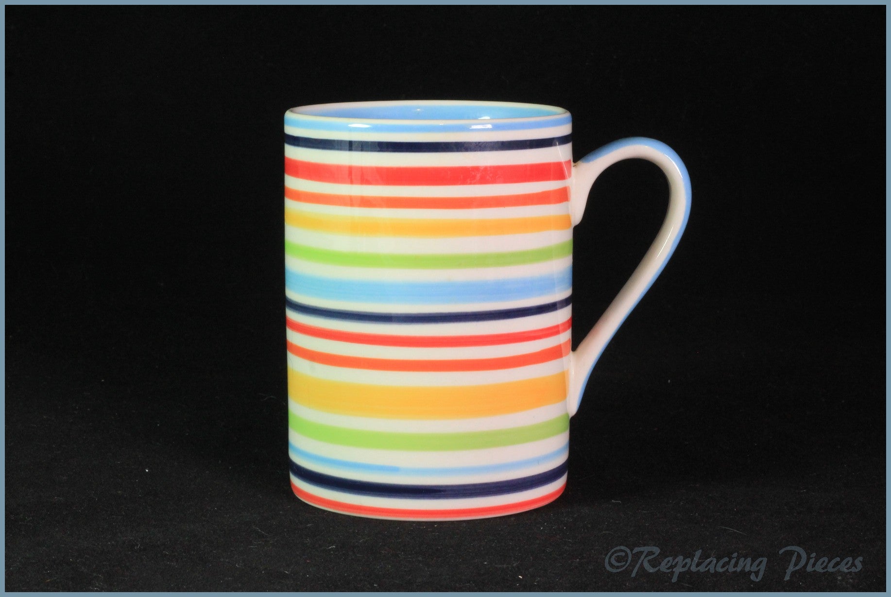 RPW69 - Whittards - Multi Coloured Striped Mug