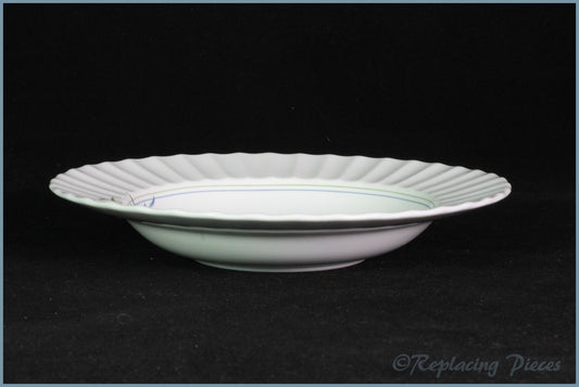 Royal Worcester - Green Bamboo - 8 1/8" Rimmed Soup Bowl