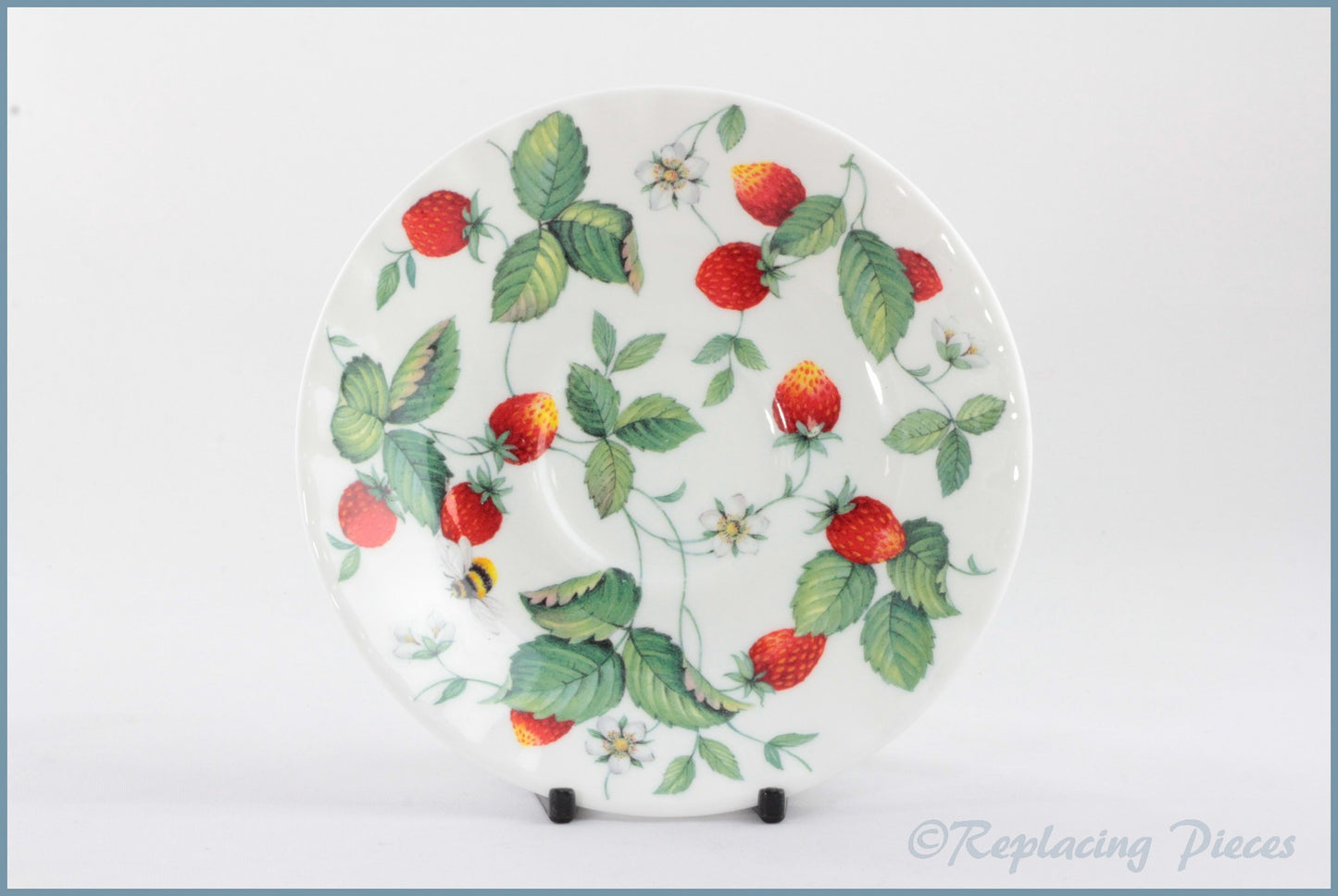 Roy Kirkham - Alpine Strawberry - Tea Saucer