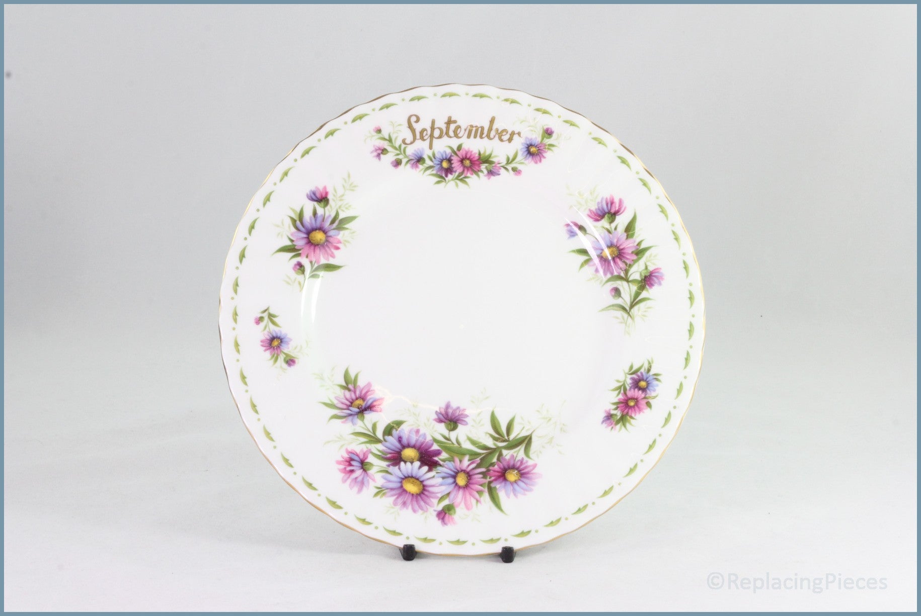 Royal Albert - Flower Of The Month (September) - 8 1/4" Salad Plate