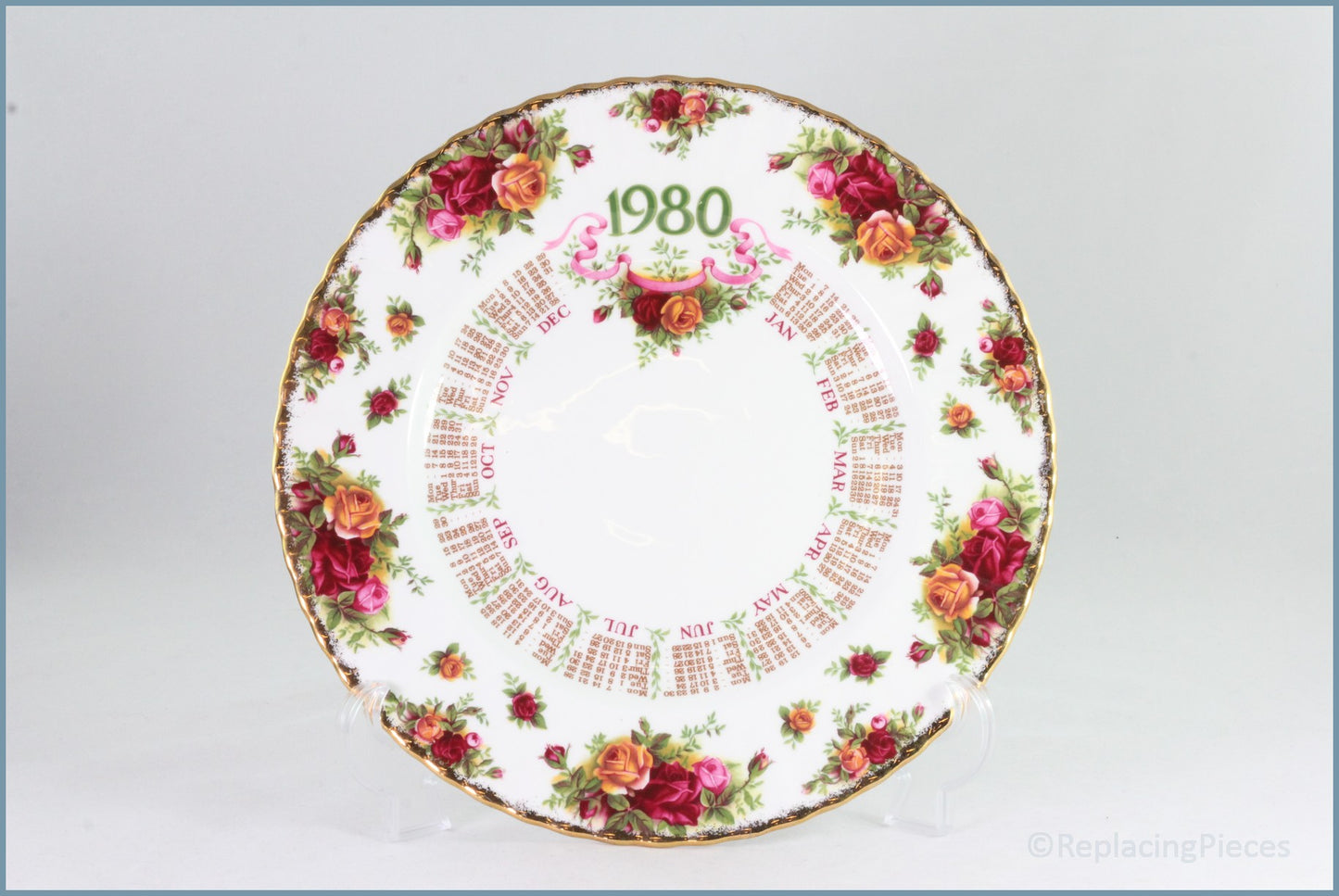Royal Albert - Old Country Roses - Calendar Plate 1980