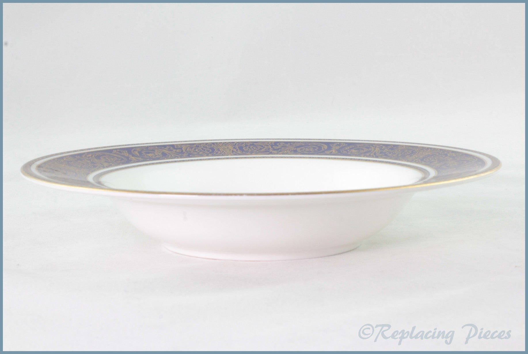 Royal Doulton - Imperial Blue (H4996) - 8" Rimmed Bowl