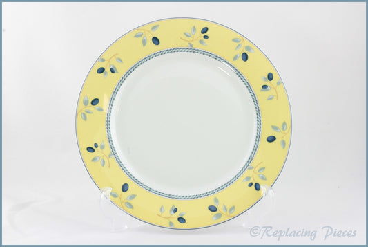 Royal Doulton - Blueberry (Yellow Rim) - 7 5/8" Salad Plate