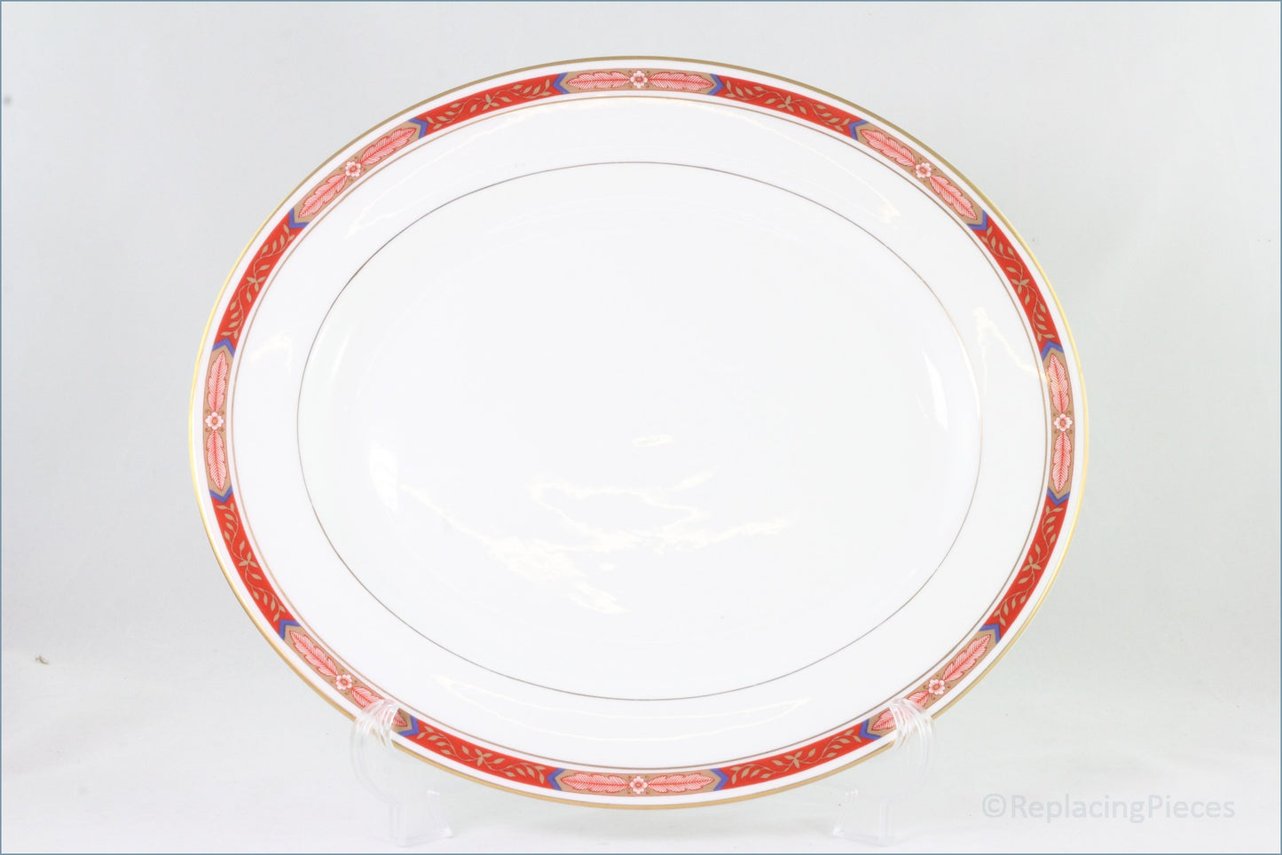 Royal Worcester - Beaufort Red - 13 3/8" Oval Platter