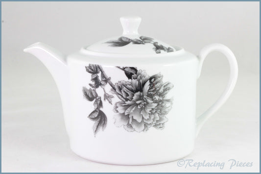 Royal Worcester - Black Peony - 2 Pint Teapot