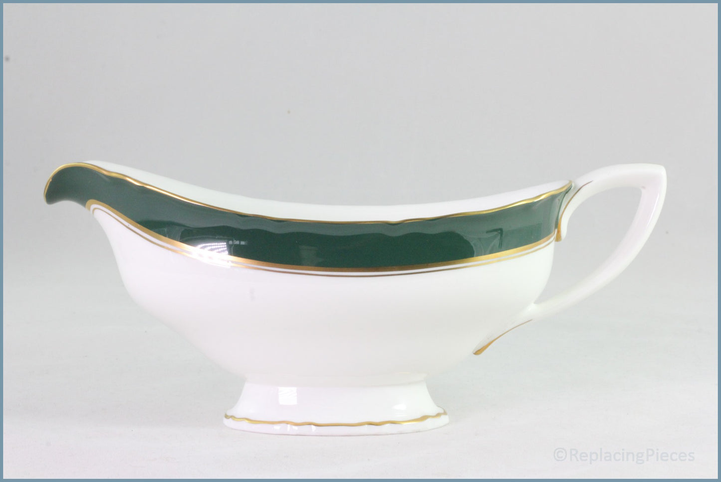 Royal Worcester - Cavendish (Leather Green) - Gravy Boat