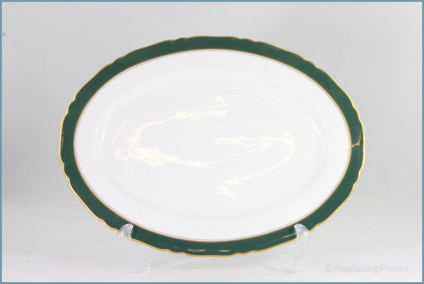 Royal Worcester - Cavendish (Leather Green) - 13 1/2" Oval Platter