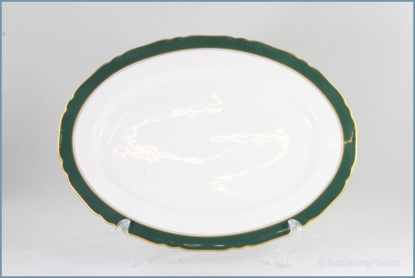 Royal Worcester - Cavendish (Leather Green) - 17 7/8" Oval Platter