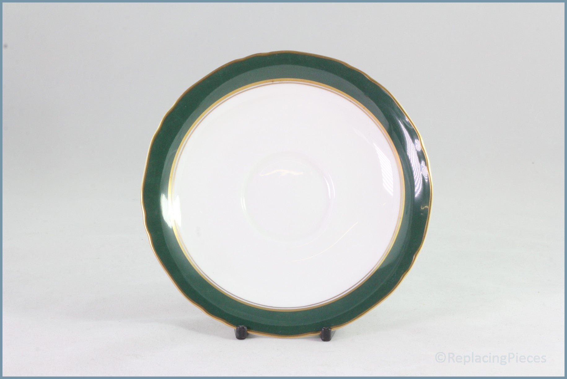 Royal Worcester - Cavendish (Leather Green) - Soup Cup Saucer