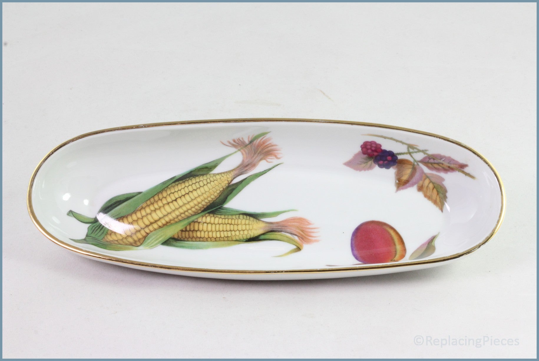 Royal Worcester - Evesham Gold - Corn On The Cob Dish