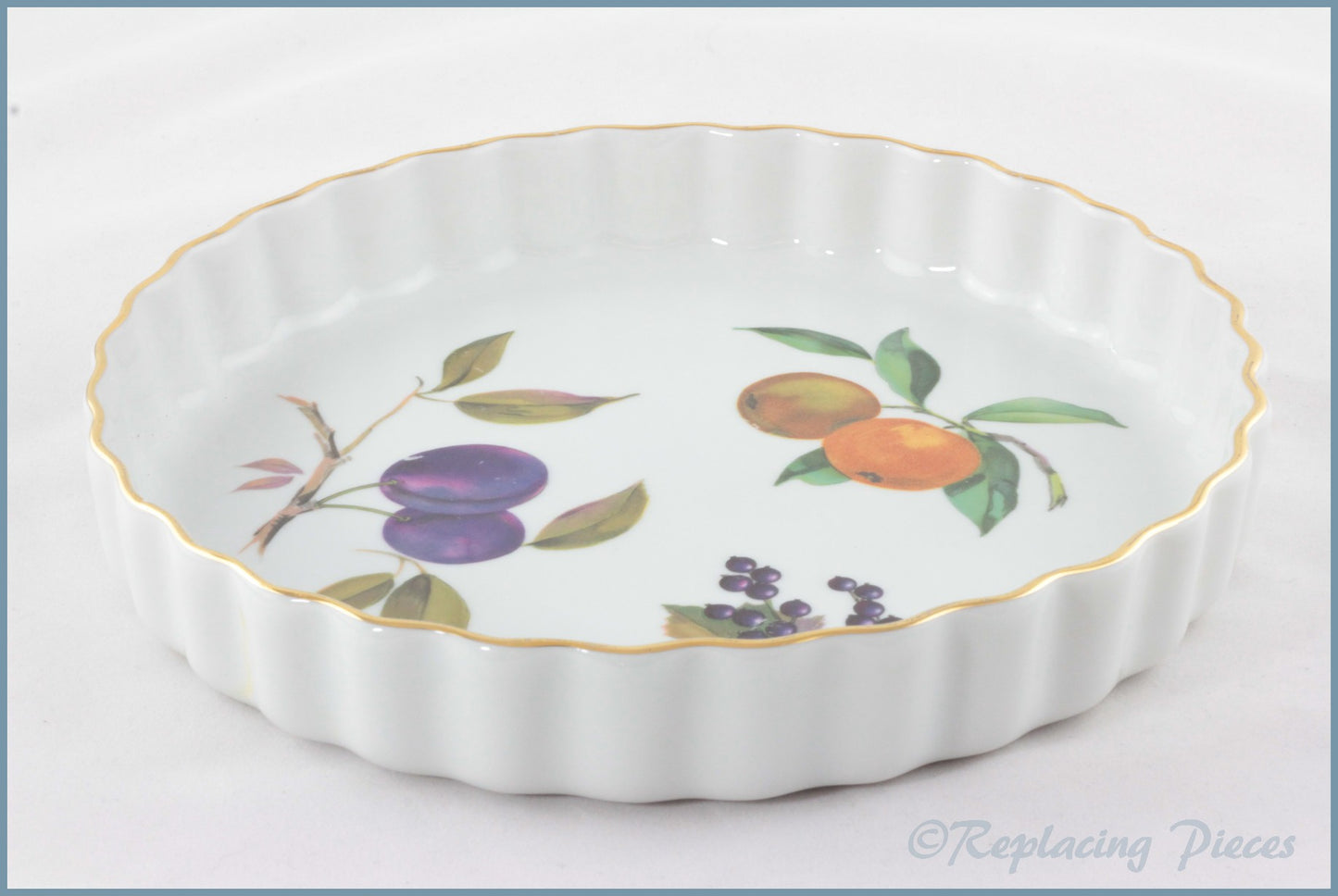 Royal Worcester - Evesham Gold - 9" Flan Dish