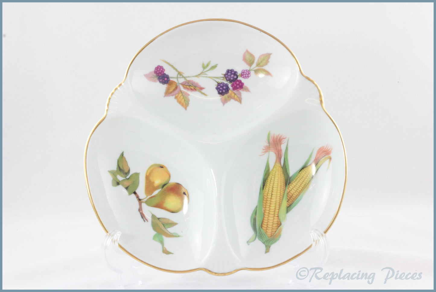 Royal Worcester - Evesham Gold - Hors d'oeuvre Dish