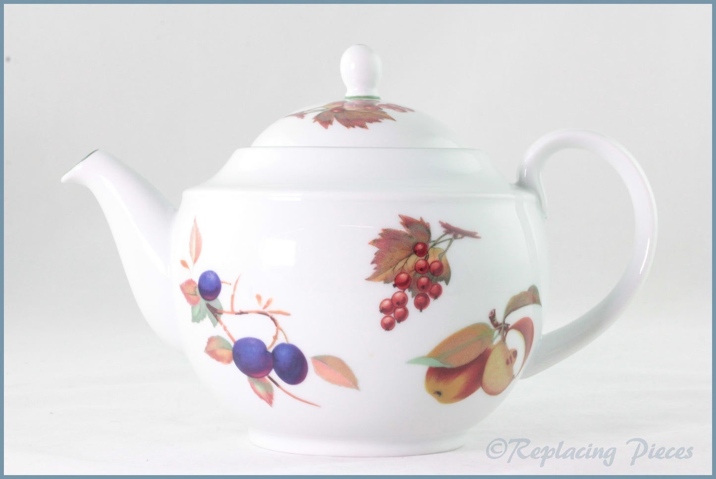 Royal Worcester - Evesham Vale - 2 Pint Teapot (Malvern Shape)