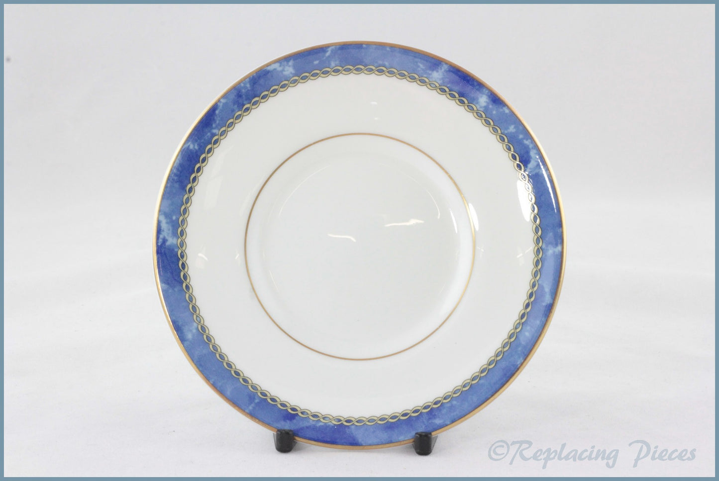 Royal Worcester - Medici (Blue) - Coffee Can Saucer
