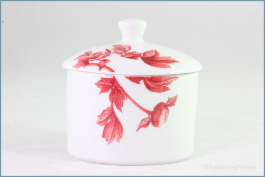 Royal Worcester - Red Peony - Lidded Sugar Bowl