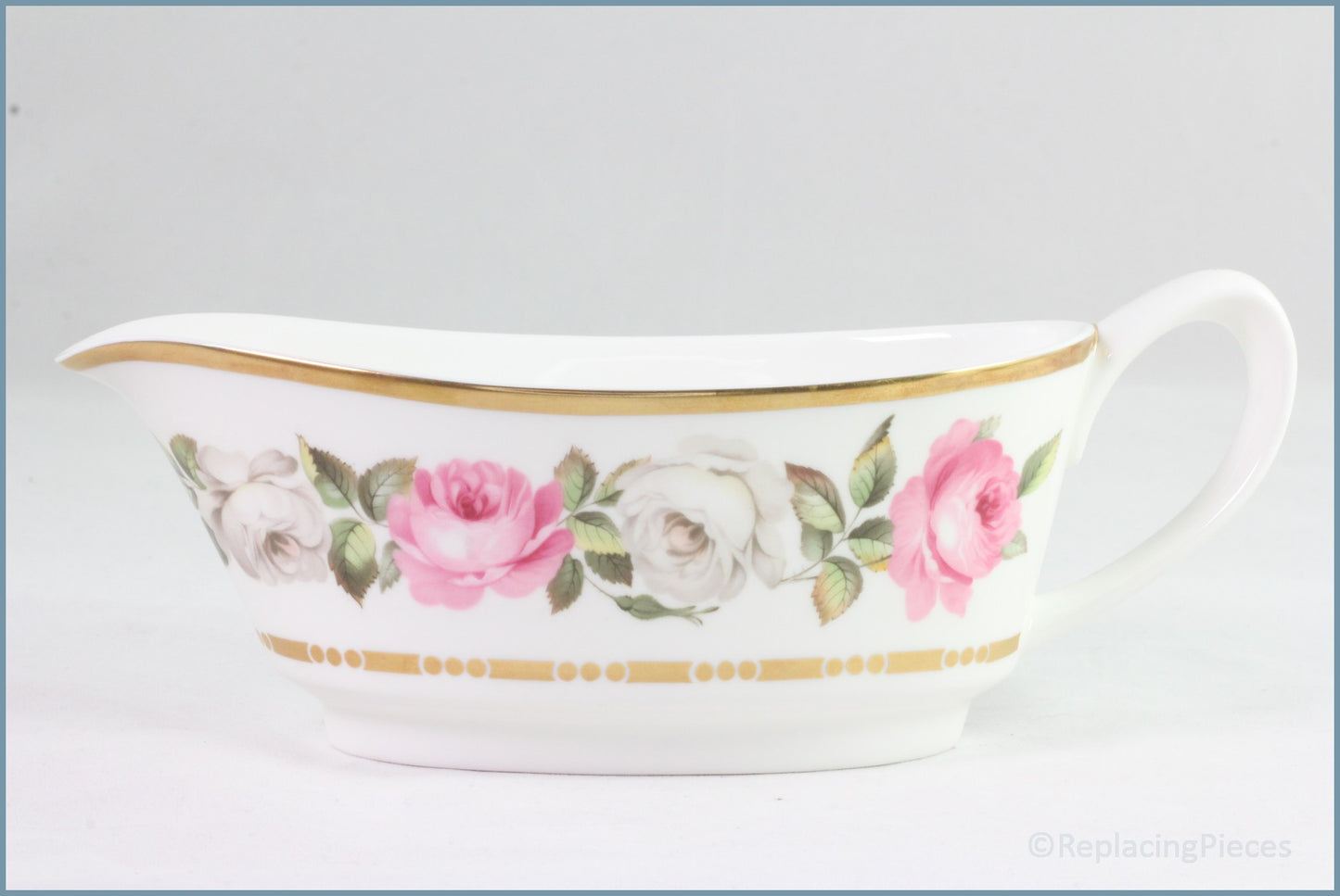 Royal Worcester - Royal Garden (Dot/Dash) - Gravy Boat