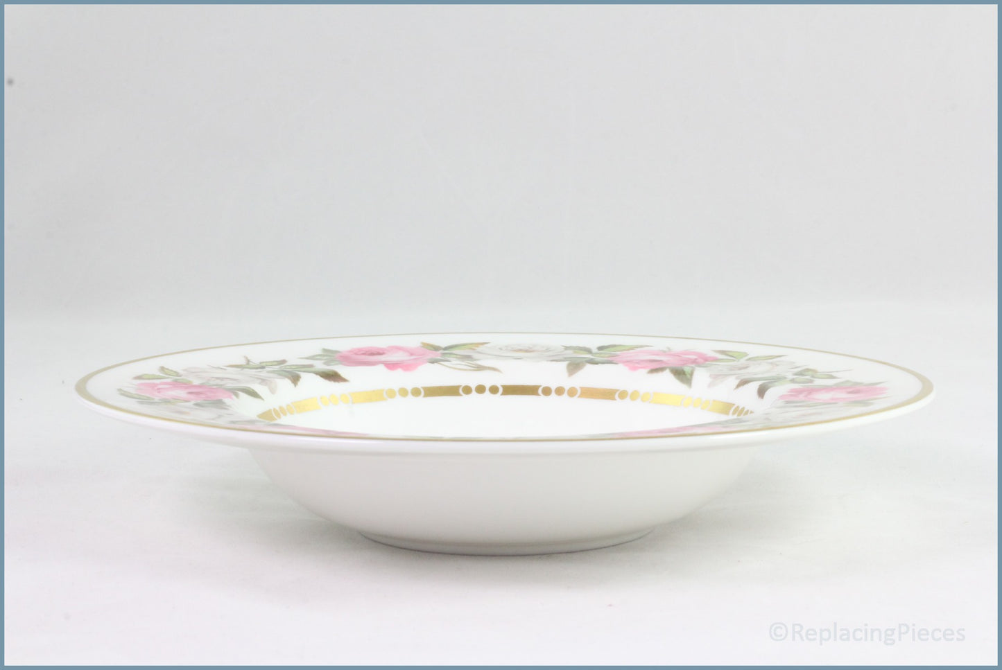 Royal Worcester - Royal Garden (Dot/Dash) - 8 1/4" Rimmed Bowl