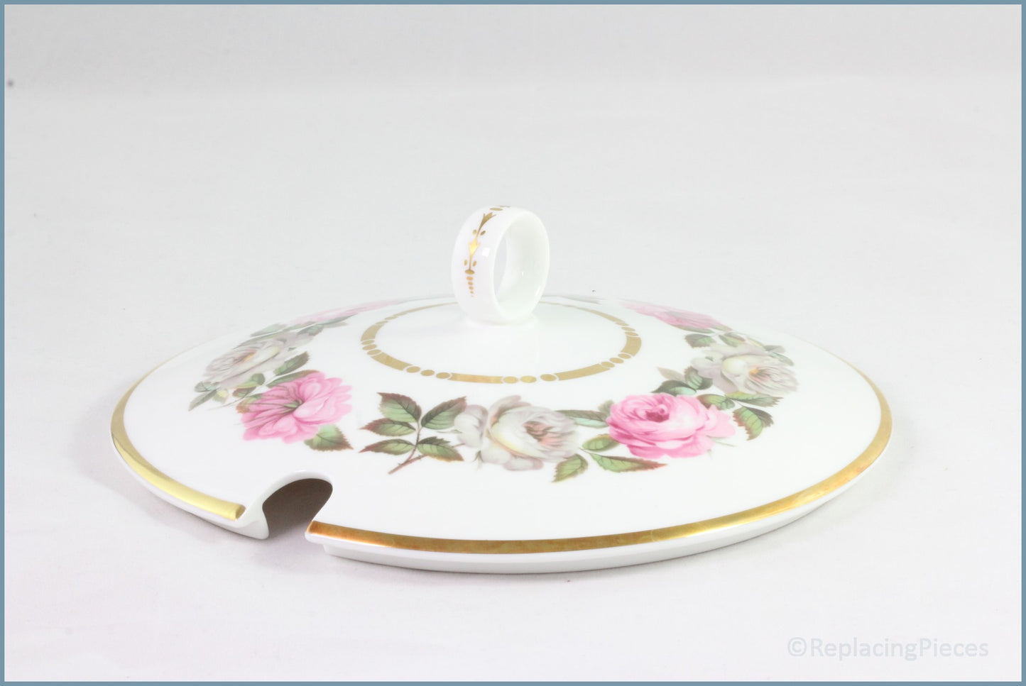 Royal Worcester - Royal Garden (Dot/Dash) - Soup Tureen Lid ONLY