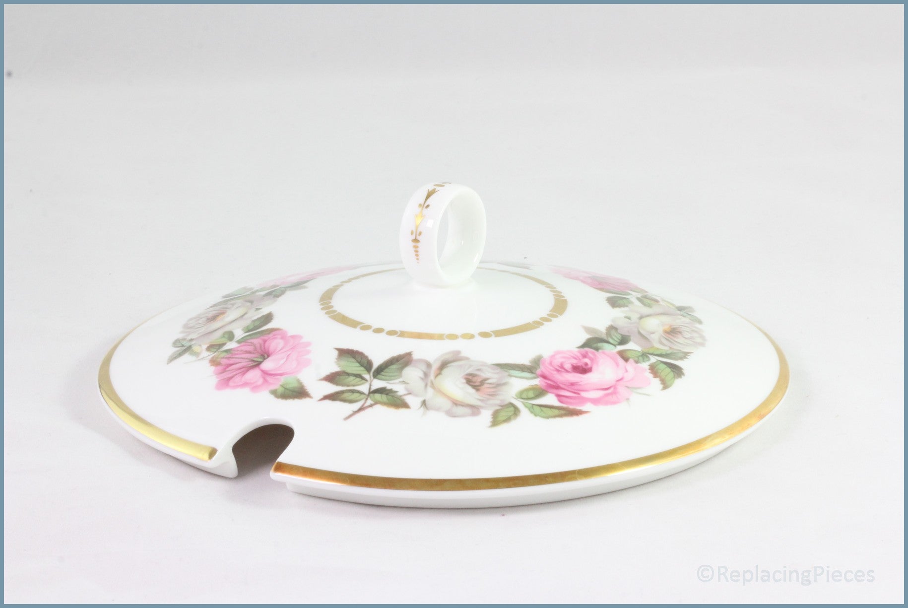 Royal Worcester - Royal Garden (Dot/Dash) - Soup Tureen Lid ONLY