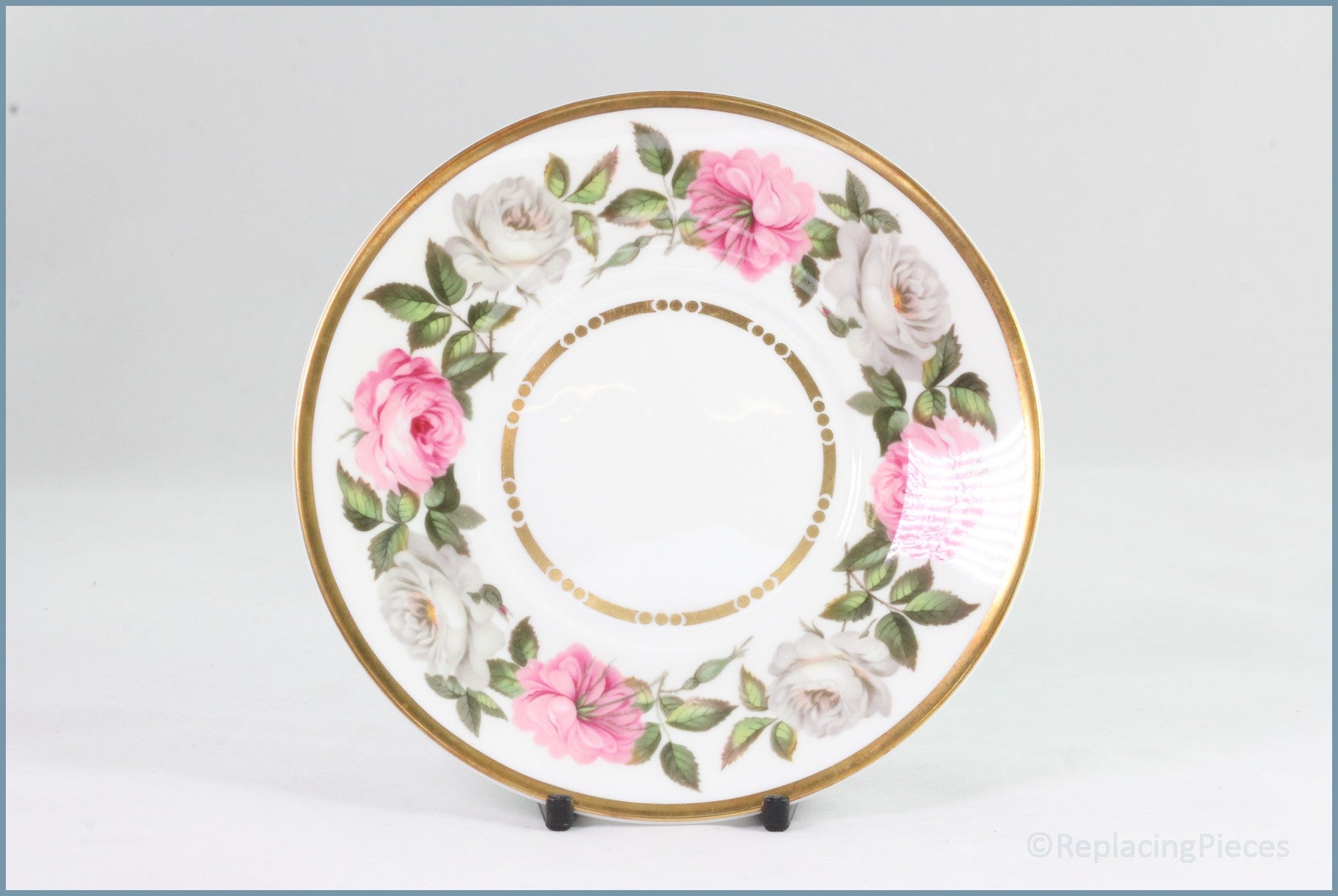 Royal Worcester - Royal Garden (Dot/Dash) - Tea Saucer