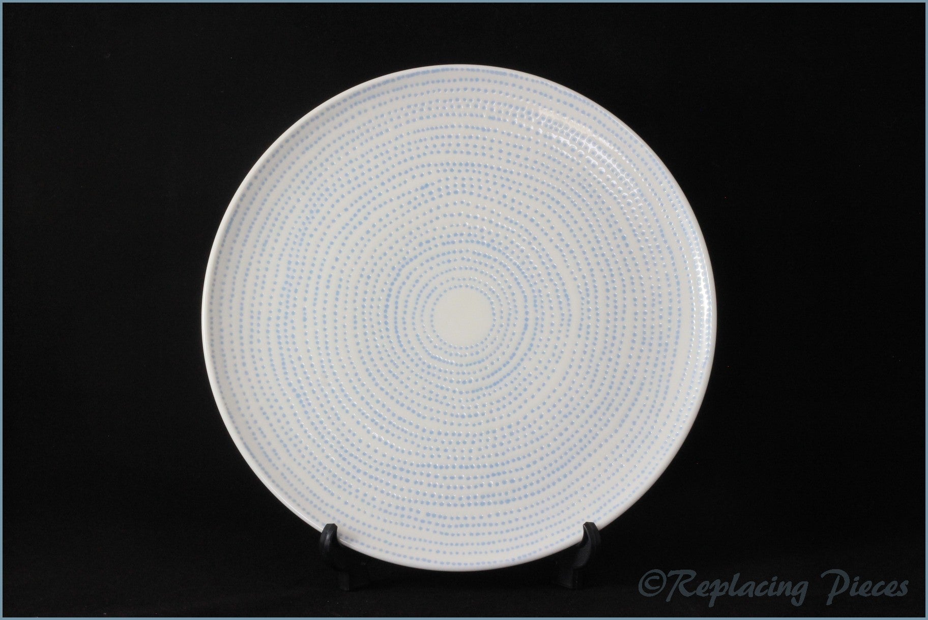 Royal Doulton - Ellen DeGeneres Polar Blue Dots - 8 3/8" Salad Plate