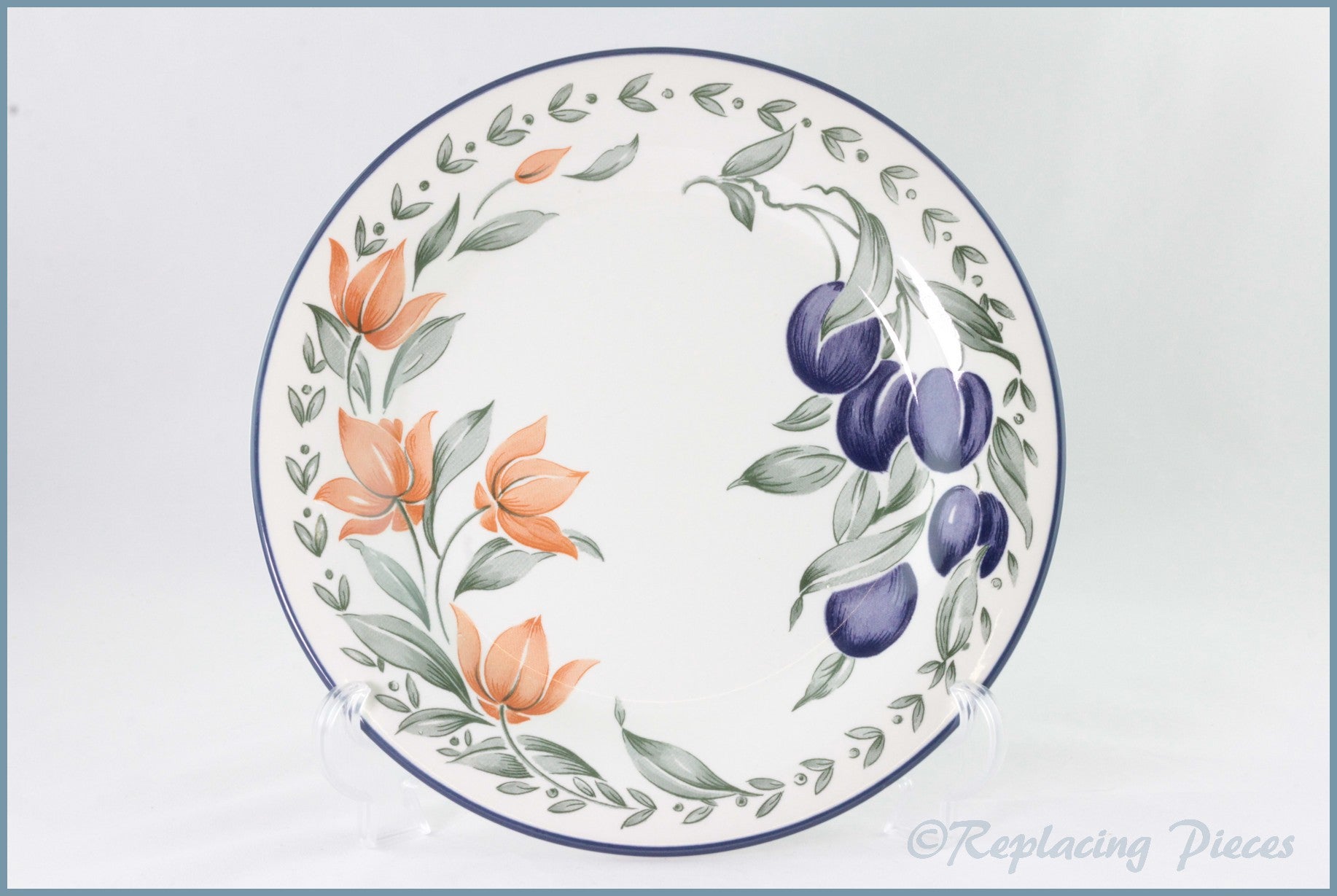 Staffordshire - Unknown 5 (Plums) - Dinner Plate