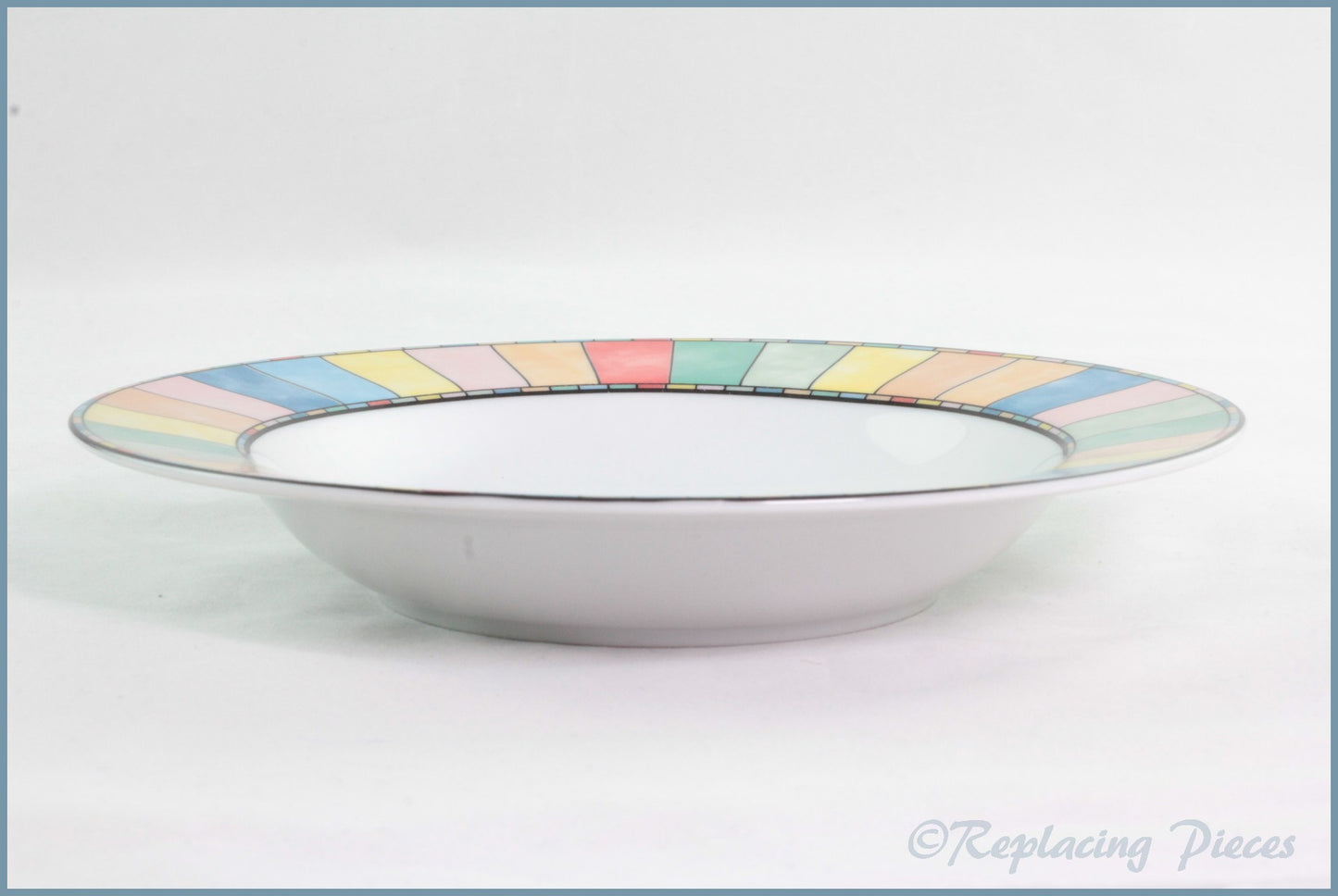 TTC - Mardi Gras - 8 3/4" Rimmed Bowl