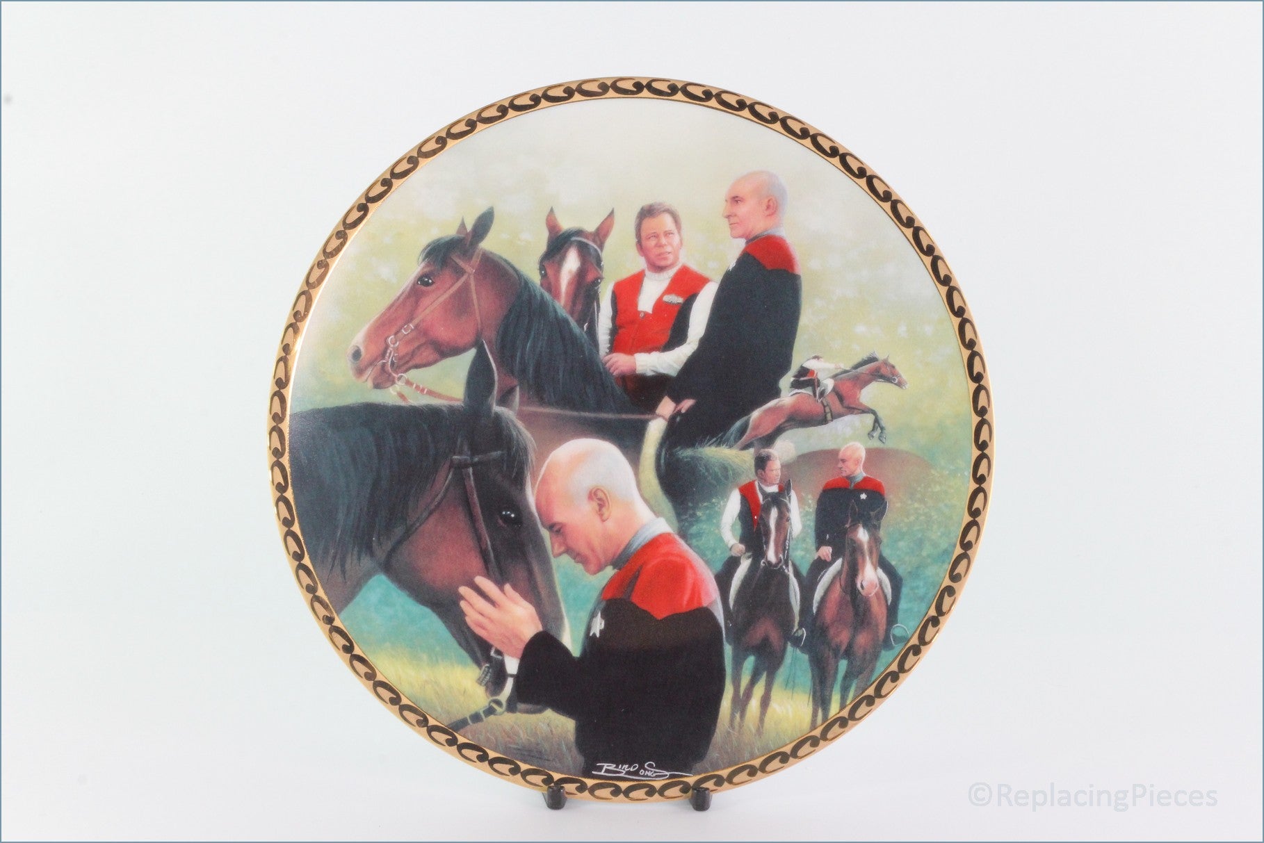 Hamilton Collection Utopia The Hamilton Collection - Star Trek 'Generations' - Meeting In The Nex ...