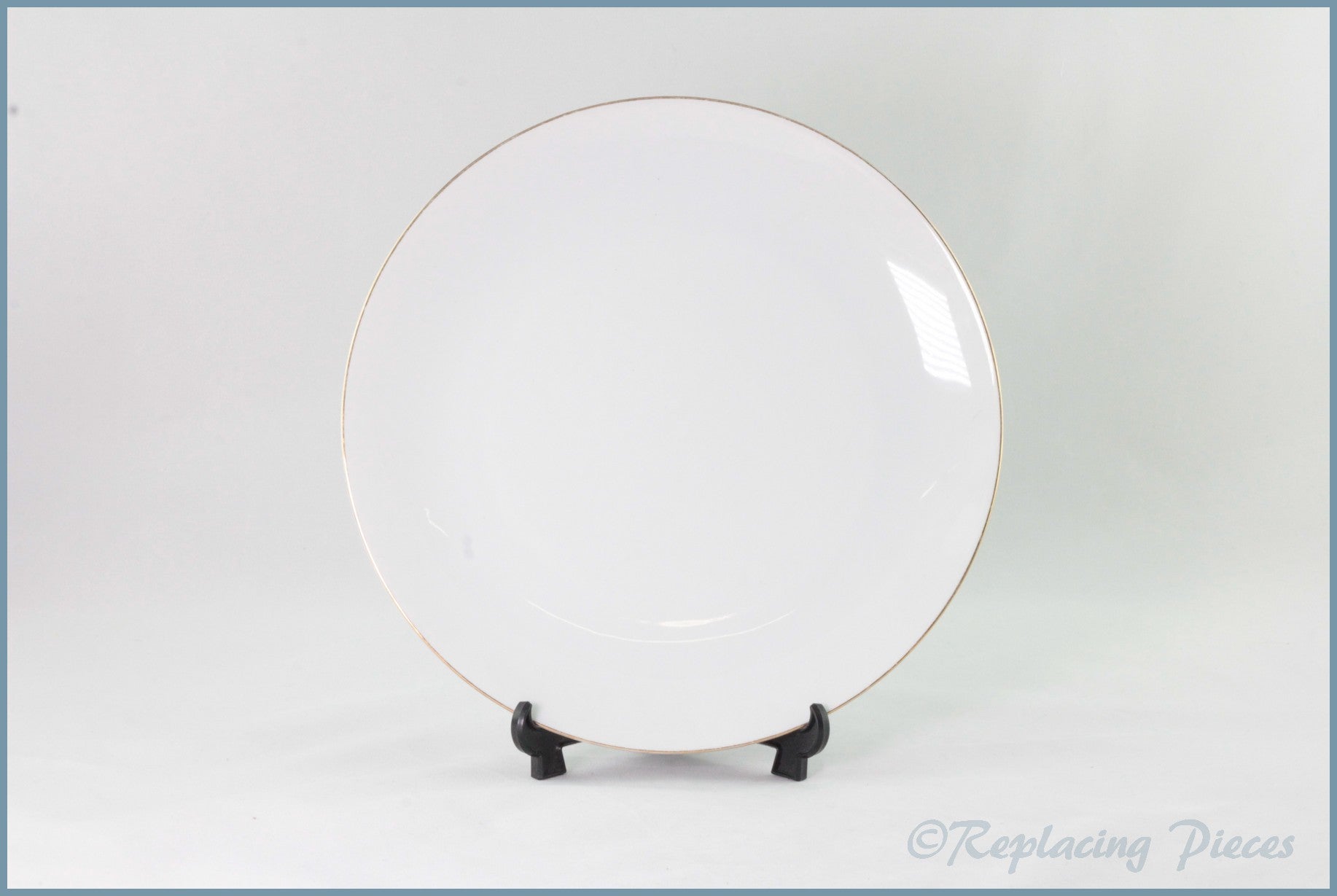 Thomas - White With Thin Gold Band - 6 3/4" Side Plate