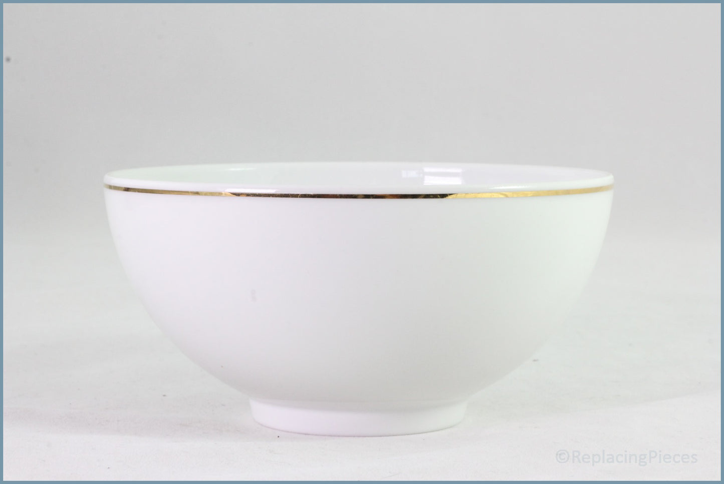 Thomas - White With Thin Gold Band - 5 1/2" Noodle Bowl