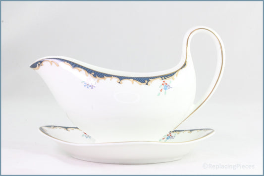 Wedgwood - Chartley - Fixed Gravy Boat & Stand