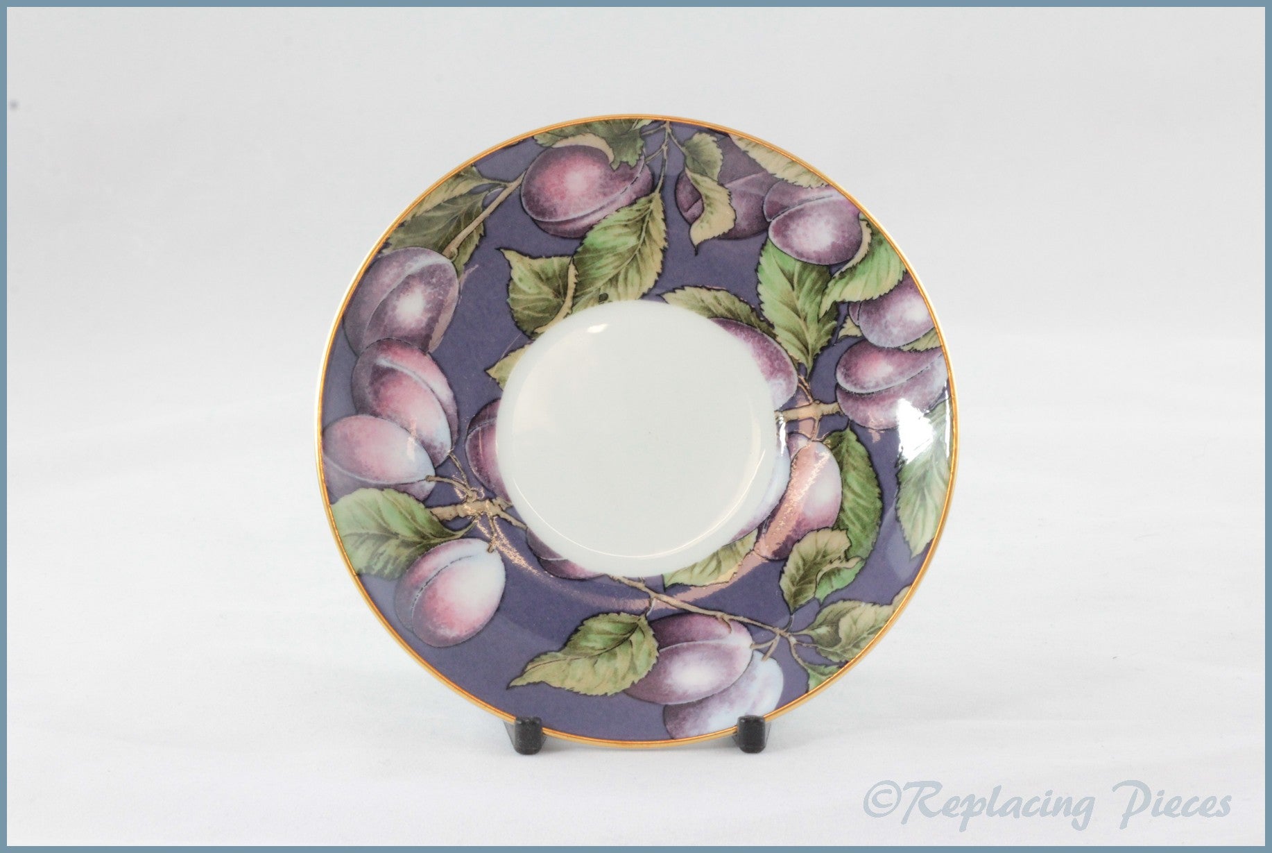 Wedgwood - Fruit Orchard - Coffee Saucer (Damson)