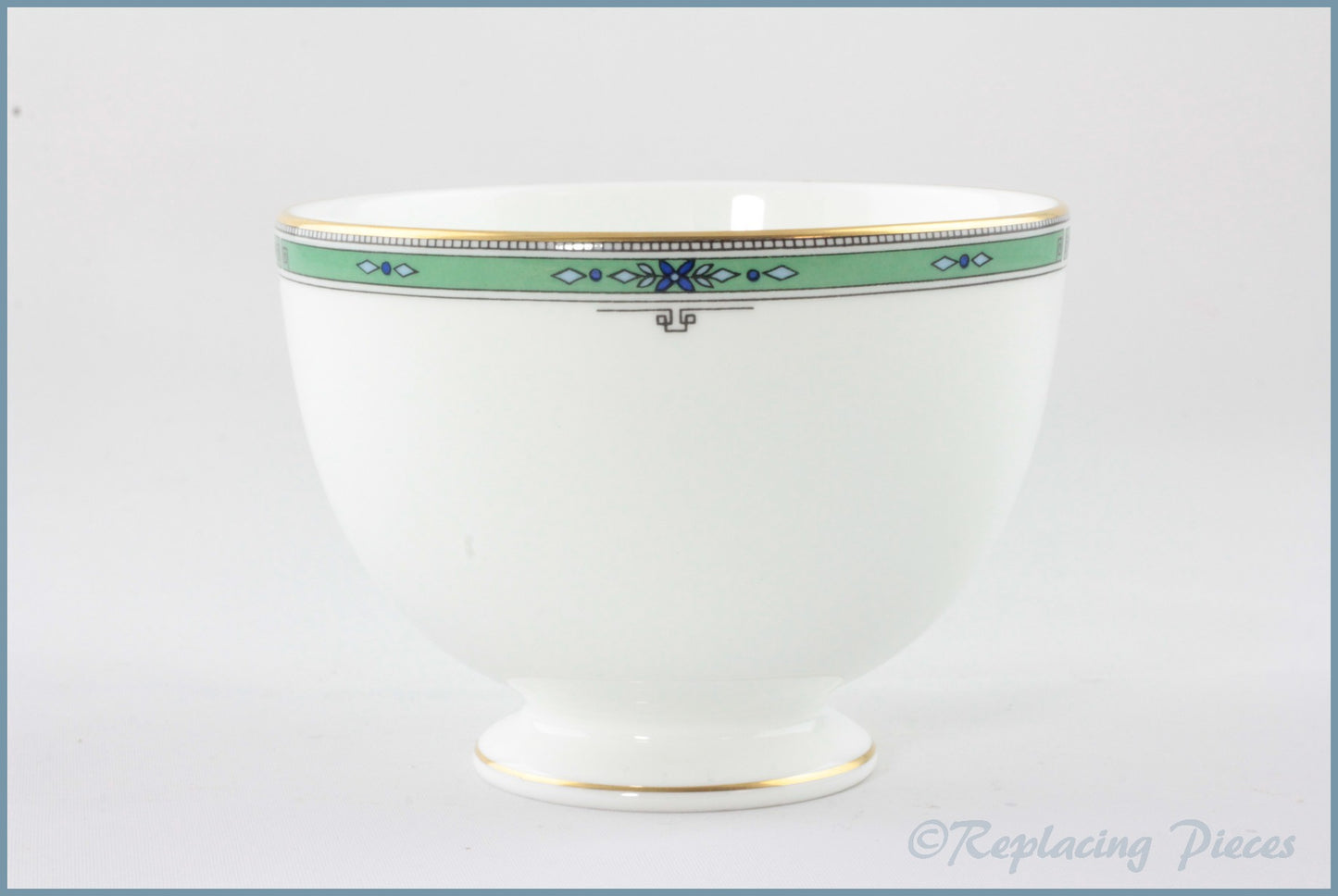 Wedgwood - Jade - Open Sugar Bowl (Footed)