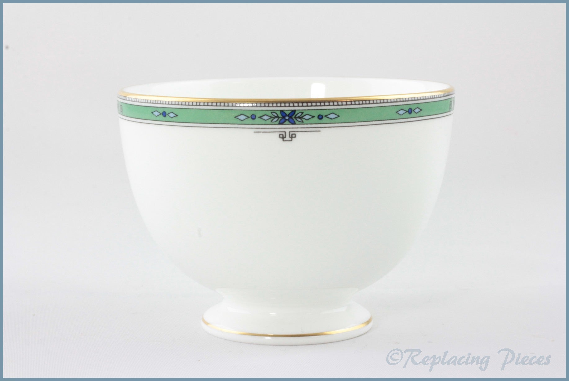 Wedgwood - Jade - Open Sugar Bowl (Footed)