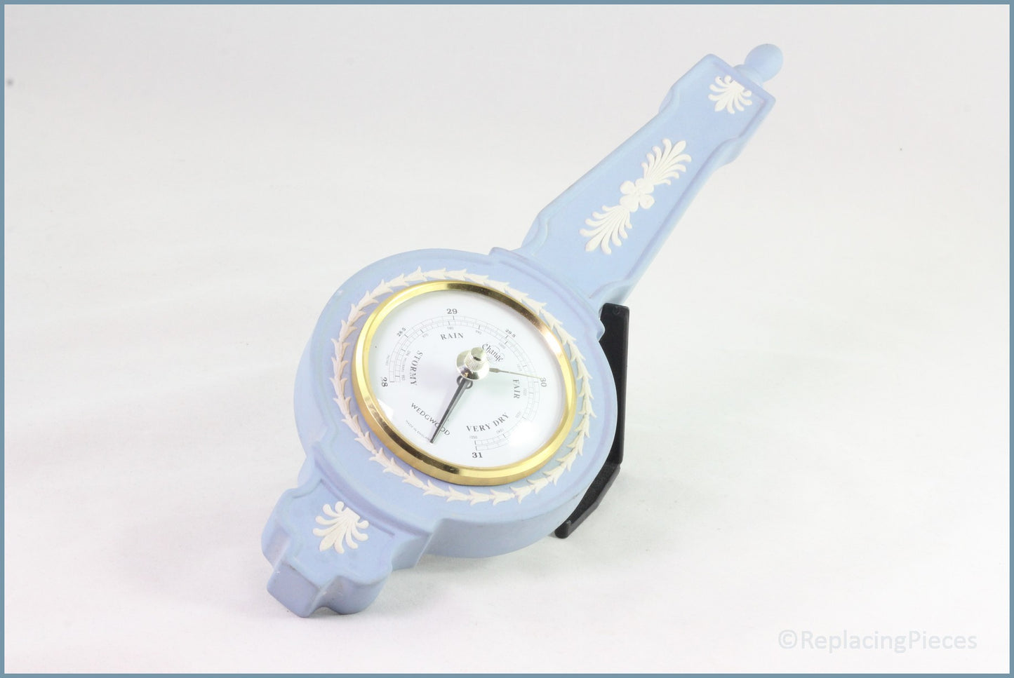 Wedgwood - Jasperware (Pale Blue) - Barometer