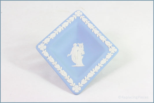 Wedgwood - Jasperware (Pale Blue) - Card Suits Pin Tray - Diamond