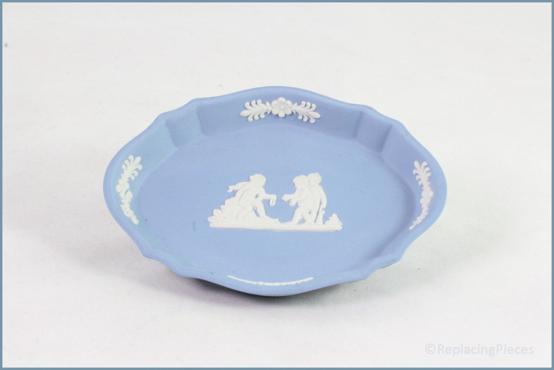 Wedgwood - Jasperware (Pale Blue) - Pin Tray (no.3)