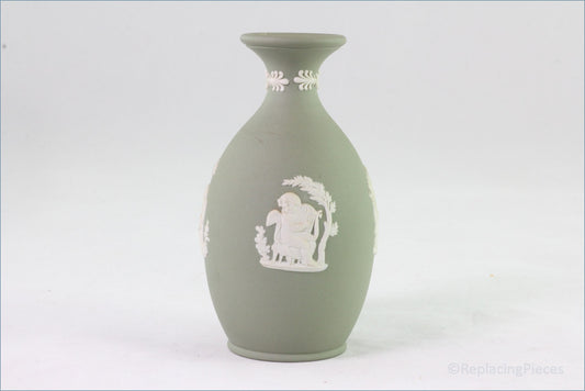 Wedgwood - Jasperware (Sage Green) - Bulbous Vase