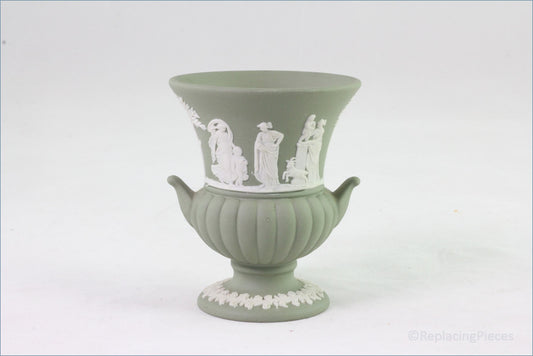 Wedgwood - Jasperware (Sage Green) - Small Urn Vase