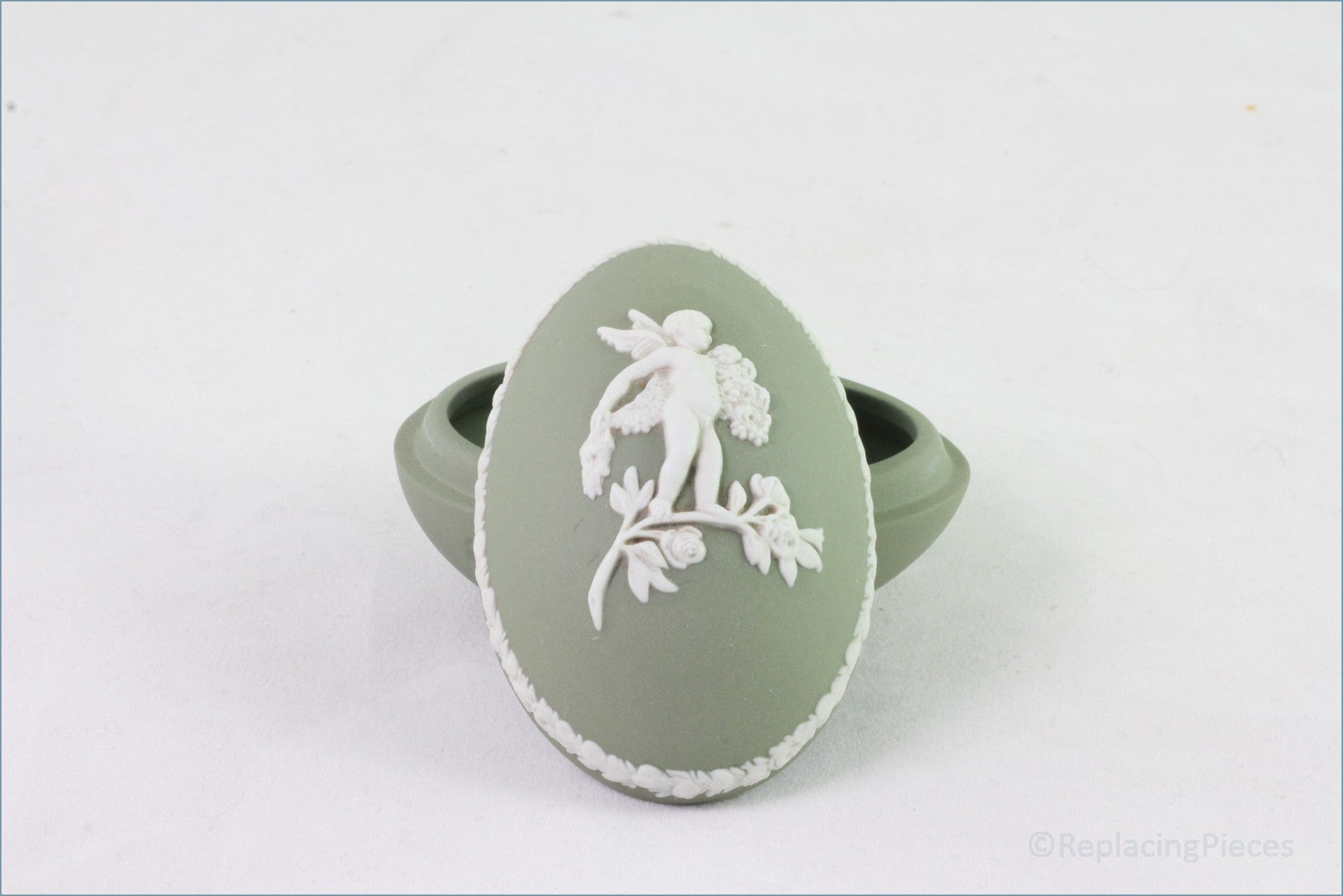 Wedgwood - Jasperware (Sage Green) - Small Egg