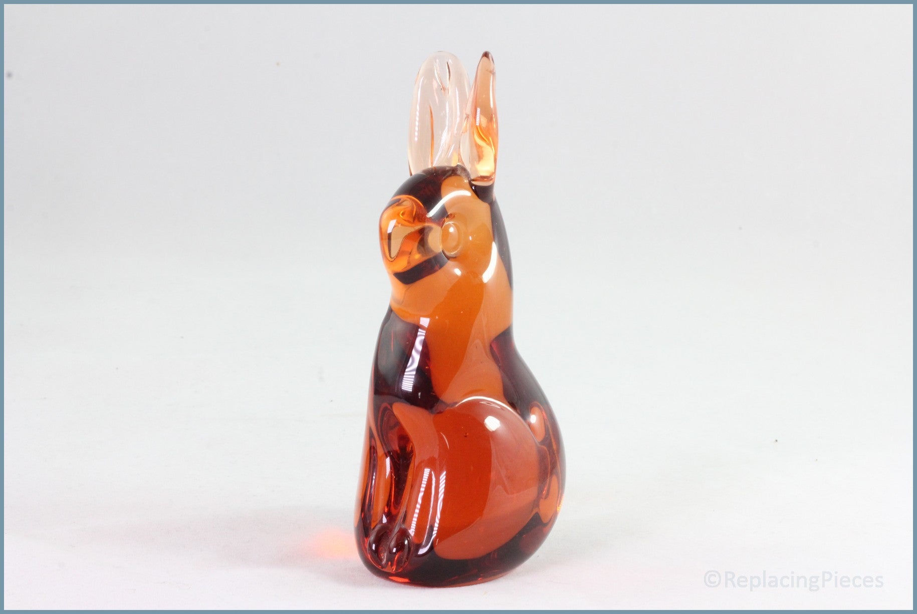 Wedgwood - Glass Rabbit Figurine (Orange)
