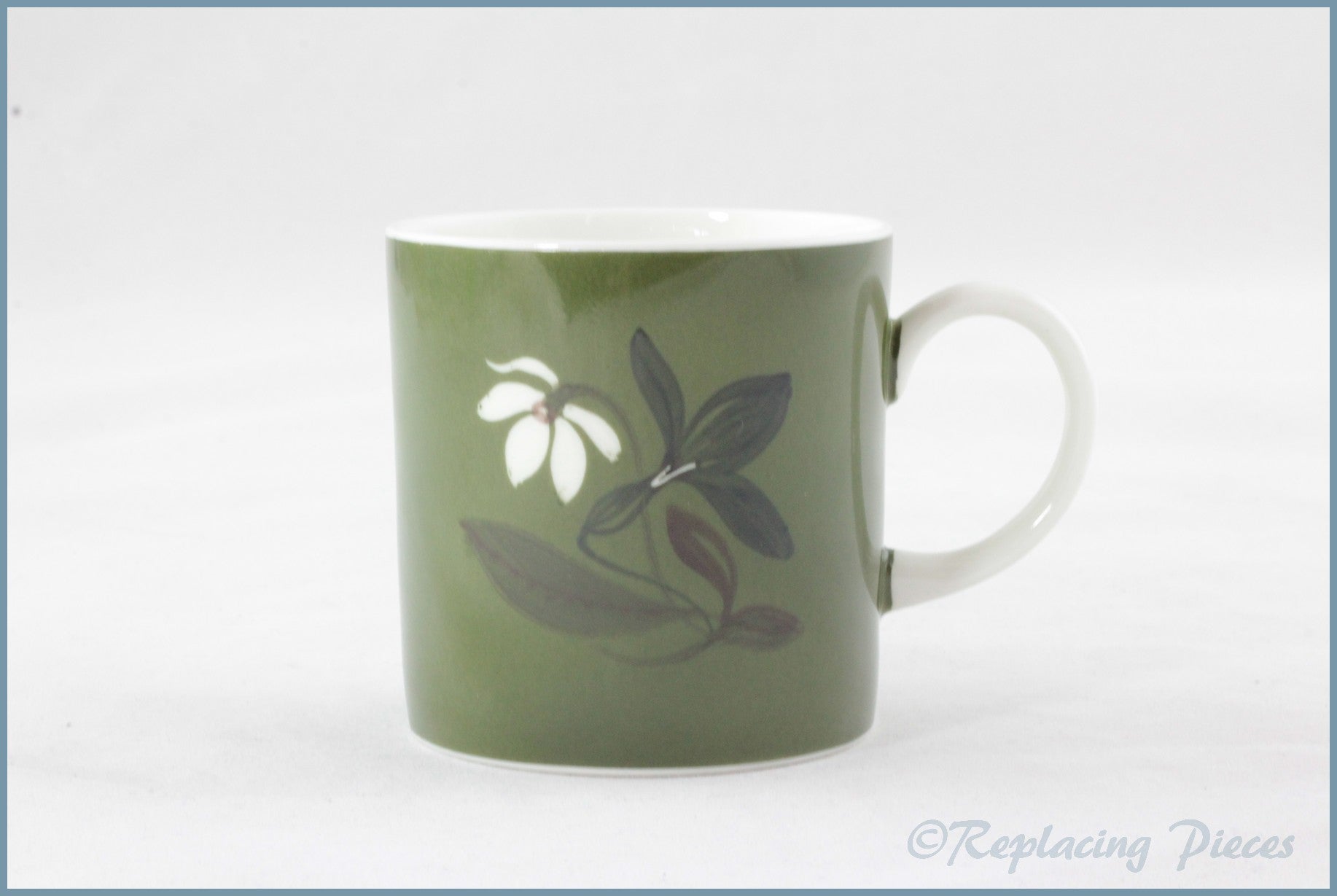 Wedgwood (Susie Cooper) - Flower Motif (Series B) - Coffee Can (Olive)